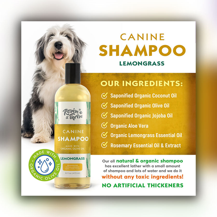 R&T Lemongrass and Aloe Hypoallergenic Canine Shampoo