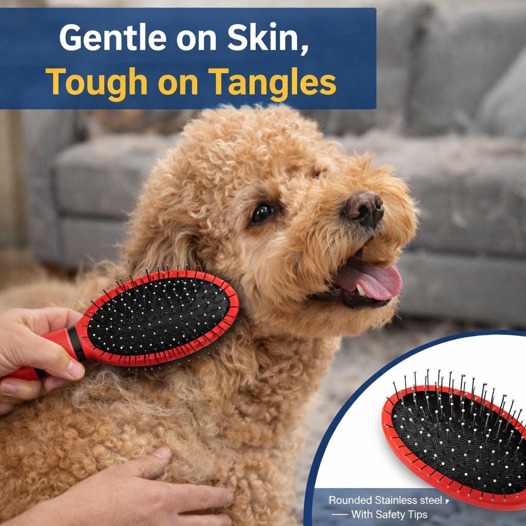 Dual Action Pin & Bristle Brush