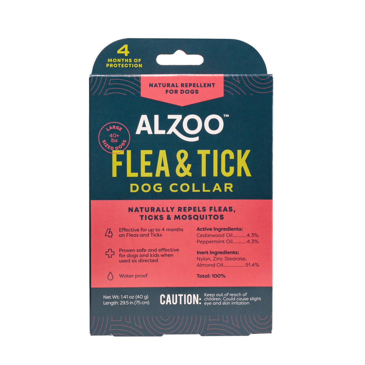 ALZOO PLANT-BASED FLEA & TICK COLLAR FOR SMALL DOGS.
