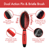 Dual Action Pin & Bristle Brush